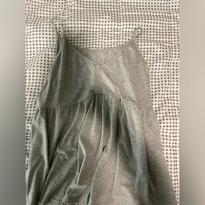 Grey, spaghetti strap tank